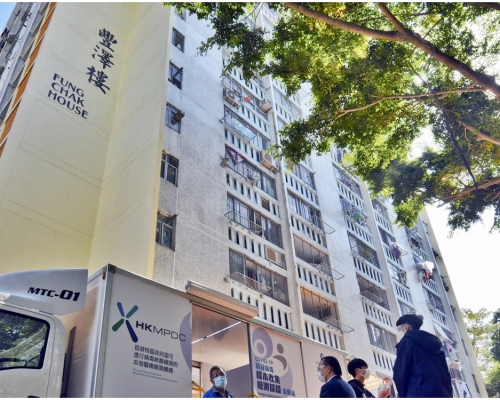 過去14天,豐澤樓累計共有9宗個案,其中4宗在第二次強制檢測中找出。資料圖片