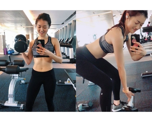 張寶兒給大家見證她的努力。