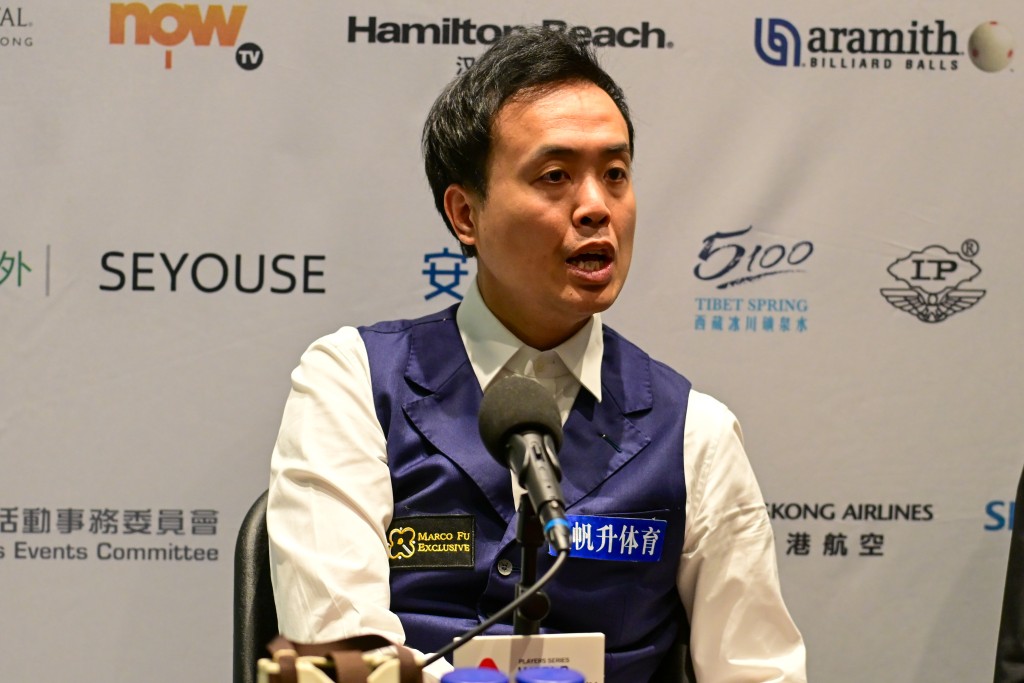 傅家俊也表示可能未來桌球運動會被國內球手壟斷。攝影:魏國謙