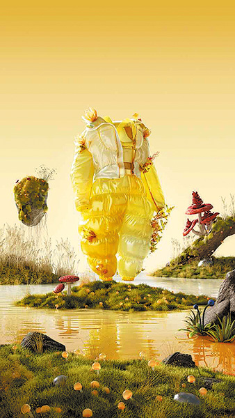 陳鵬設計的「Lemuria -雷姆利亞傳說」系列虛擬服飾。 網上圖片