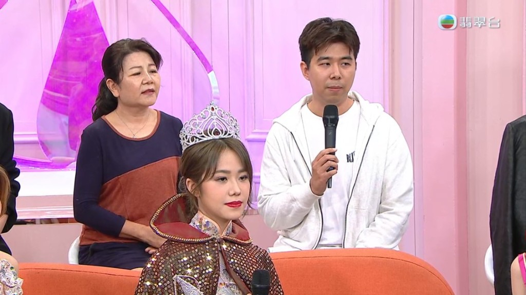 莊子璇的母親及哥哥在賽後亮相節目受訪。