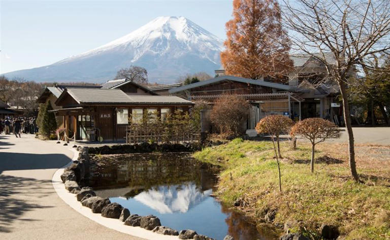 忍野八海環境優美，可拍攝富士山美景。日本觀光局圖片