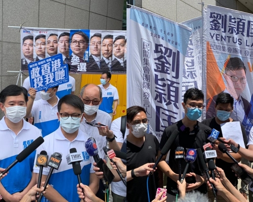 陳克勤(左);劉頴匡(右)報名參選新界東。