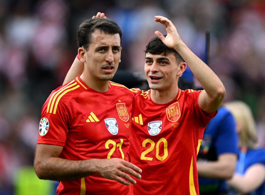 西班牙上場以直接快速踢法，3:0大勝克羅地亞。Reuters