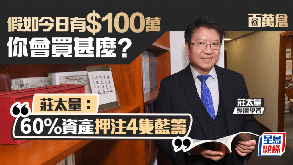 假如今日有100万 你会买甚么？ 庄太量：60%资产押注4只蓝筹｜百万仓