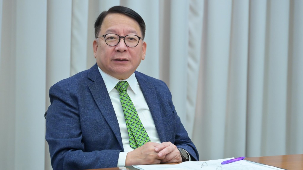 政務司司長陳國基今日（30日）主持「北部都會區發展委員會」轄下「大學城籌劃及建設組」首次會議。政府新聞處圖片