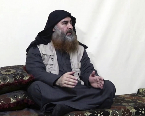 極端組織伊斯蘭國發放聲稱是領袖巴格達迪的講話片段。AP