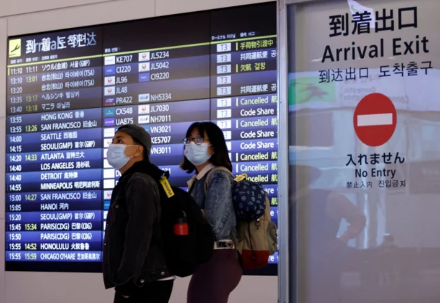 日本对中国旅客的入边管制措施考虑放宽。路透社
