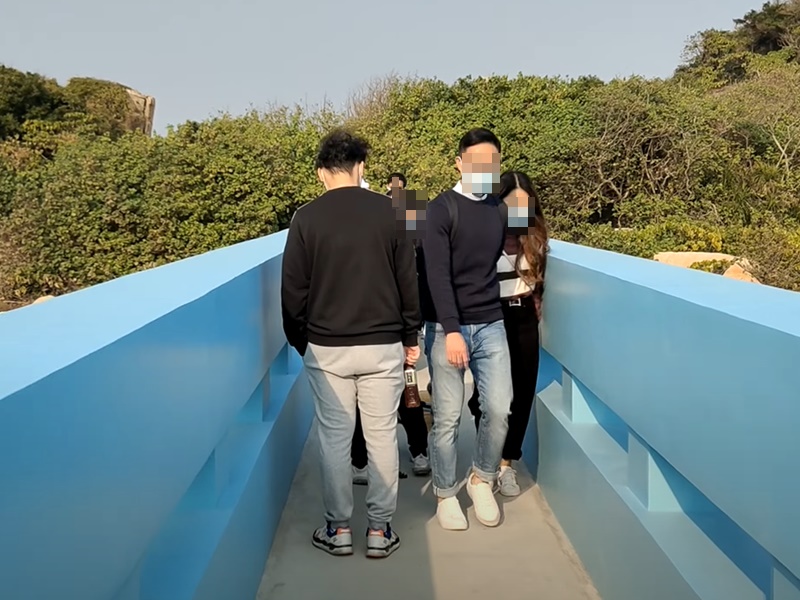 有人前往打卡。網上影片截圖