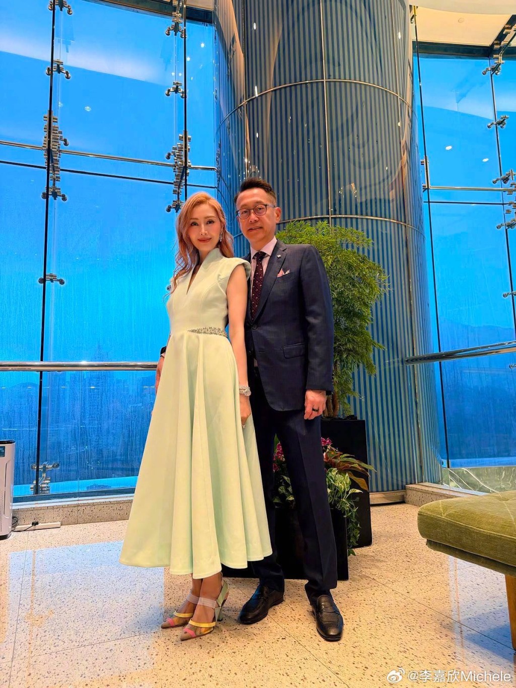 李嘉欣與許晉亨在端午節分享的合照。