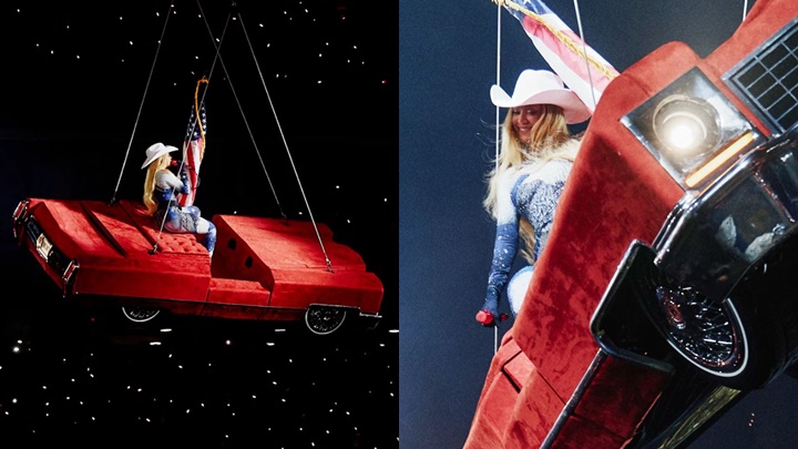 Beyonce家鄉開騷半天吊  高空跑車道具突然傾斜險墮地