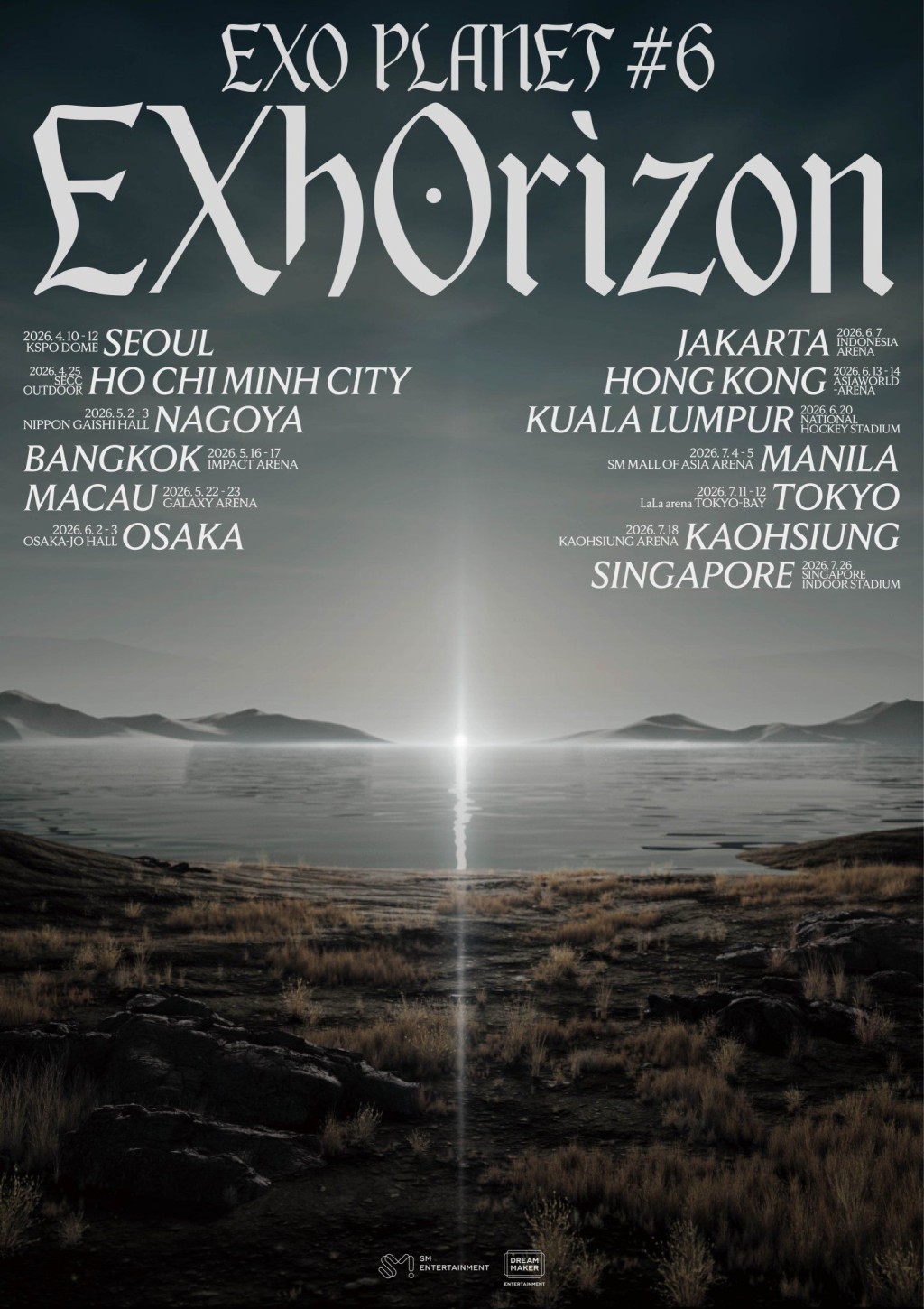 EXO于6月13及14日在亚博举行巡唱。