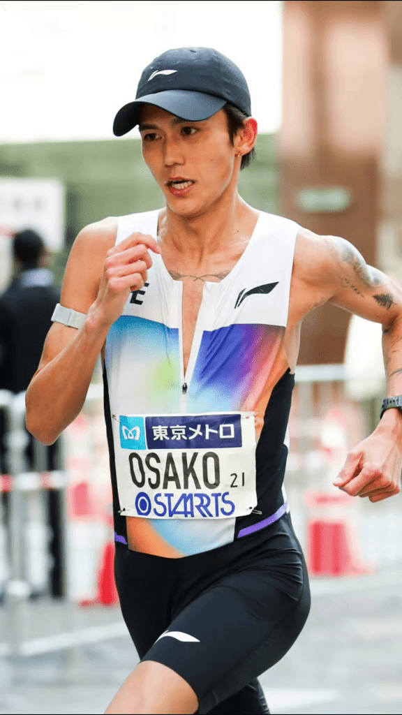 日本马拉松纪录保持者大迫杰。 日本马拉松纪录保持者大迫杰。