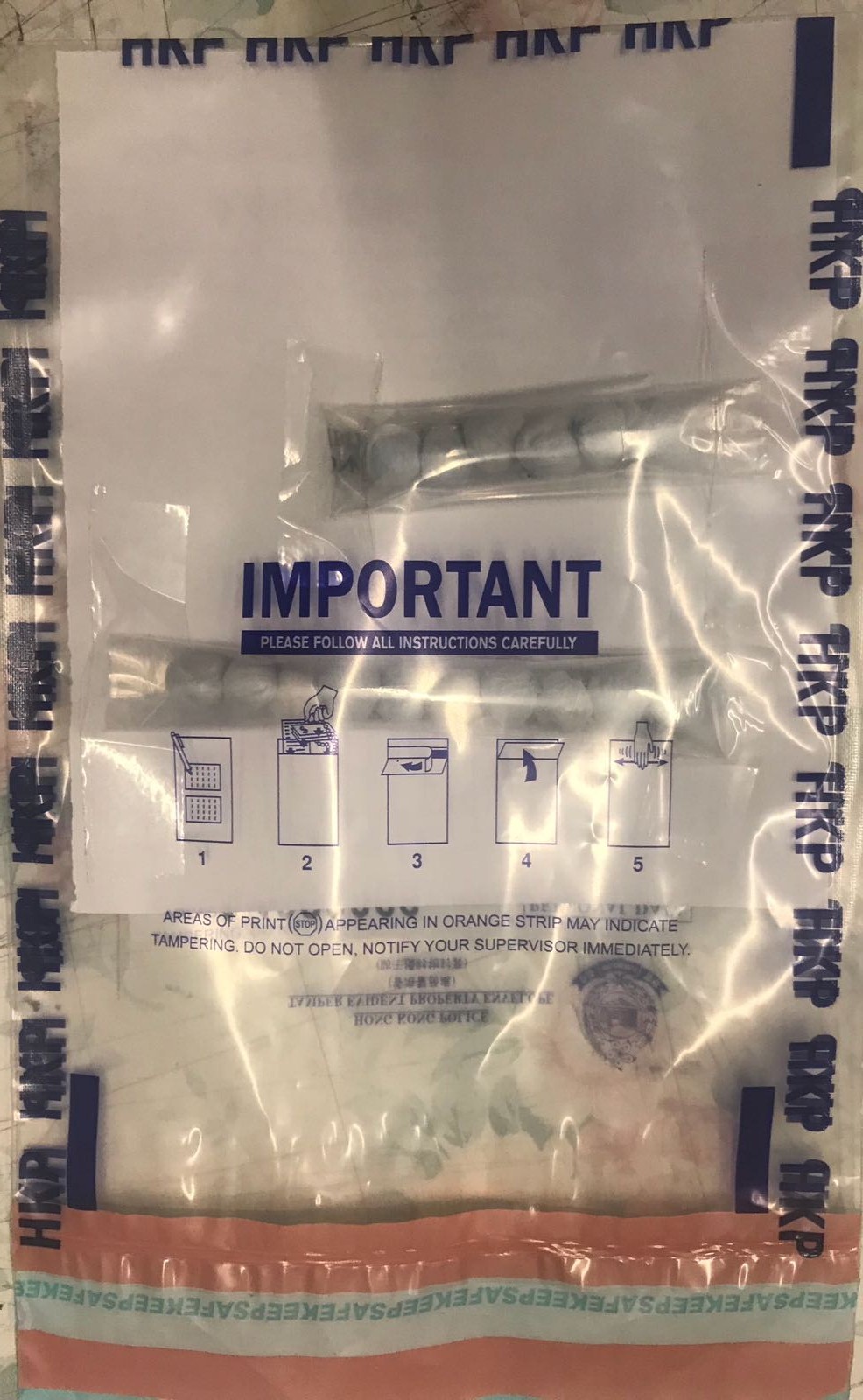 警方檢獲的證物。