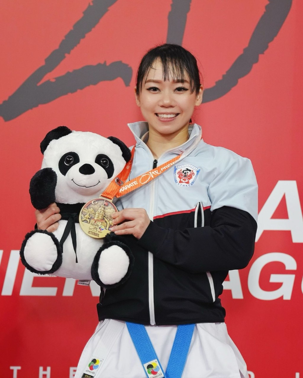 2026年第一站WKF超联即获得金牌。Grace 社交媒体图