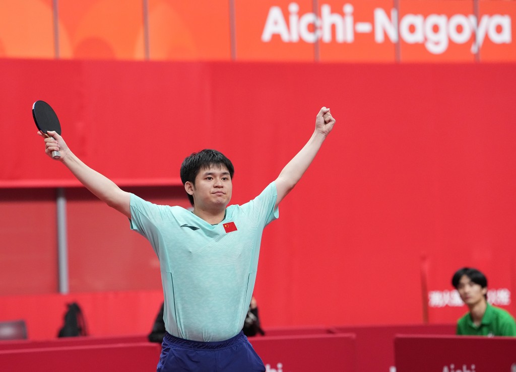林詩棟以局數4：3險勝林昀儒晉身決賽。新華社