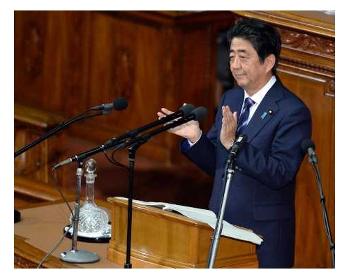 日本首相安倍晉三。新華社
