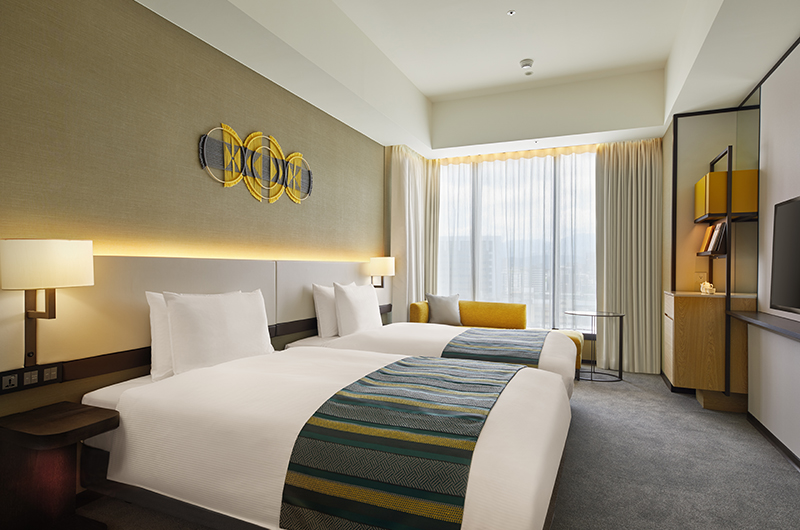 酒店的客房糅合台湾特色及日本的优质元素。