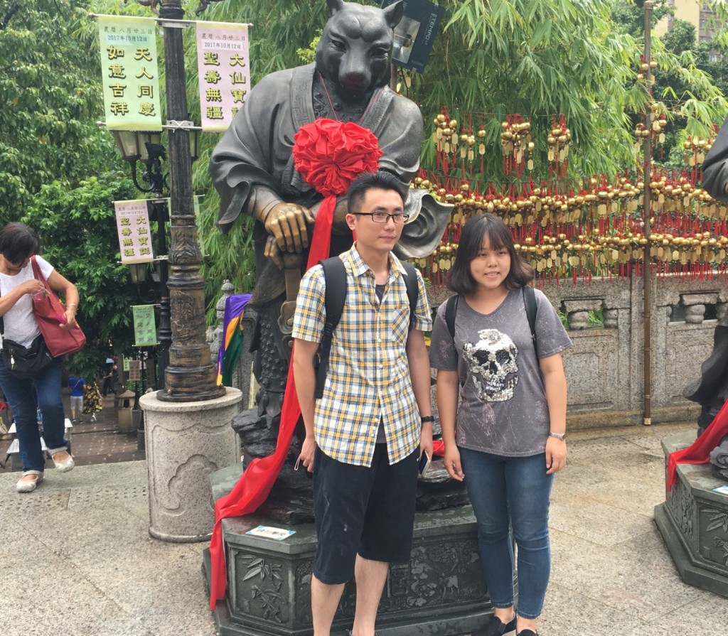 內地旅客劉先生及其太太。