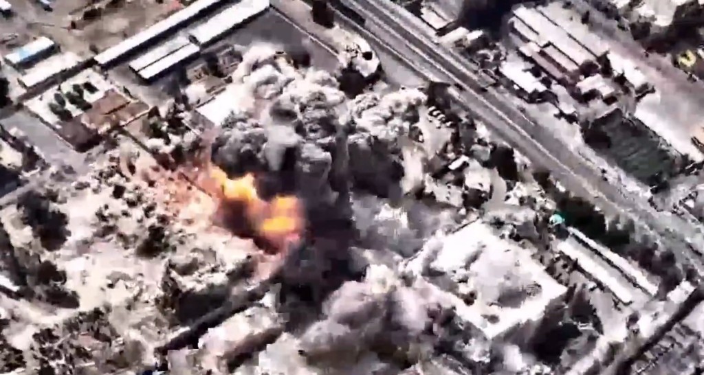 以色列軍方公開空襲德黑蘭的影片。X@IDF 以色列軍方公開空襲德黑蘭的影片。X@IDF