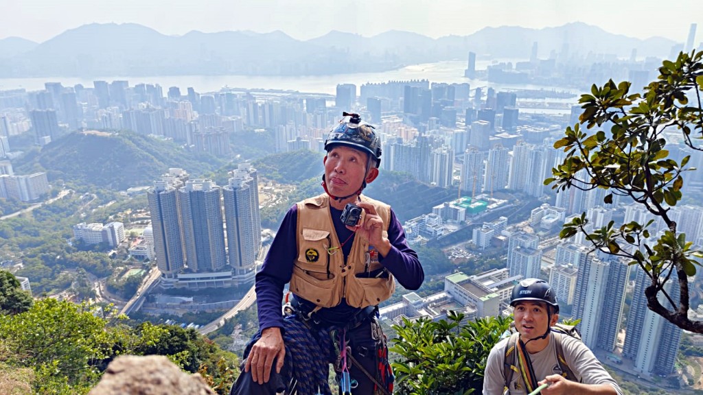 飛鵝山陡峭難攀。梁念豪提供 飛鵝山陡峭難攀。梁念豪提供