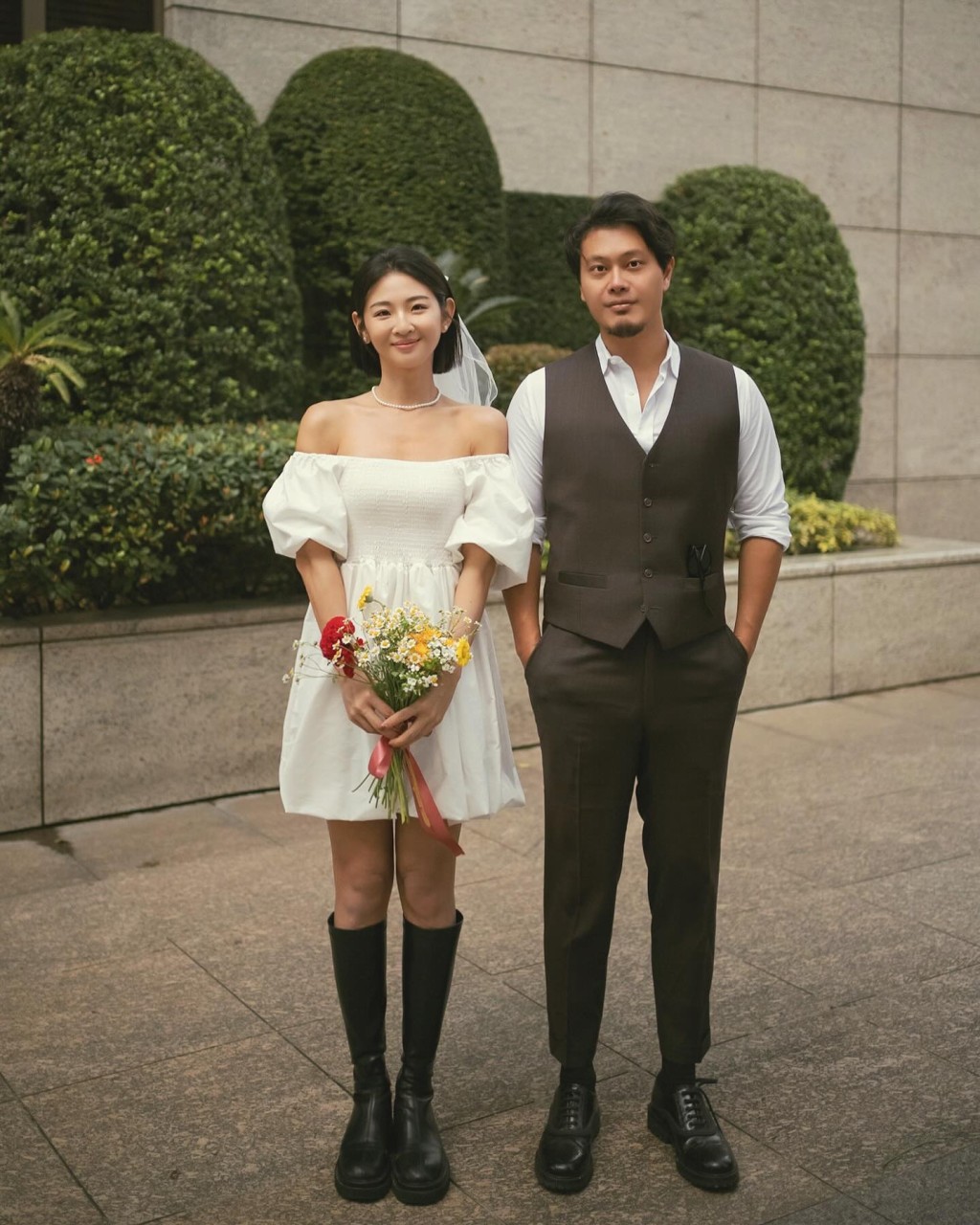 趙筱葳今年2月宣布與丈夫「煮男」正式成為夫妻。  ​