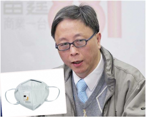 何栢良認為上學不要配戴有呼氣閥的口罩。 資料圖片