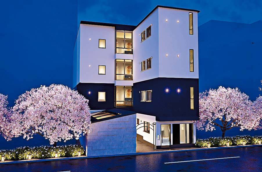 「二茶」係單棟式4層高建築，提供罕有嘅2至3房間隔。