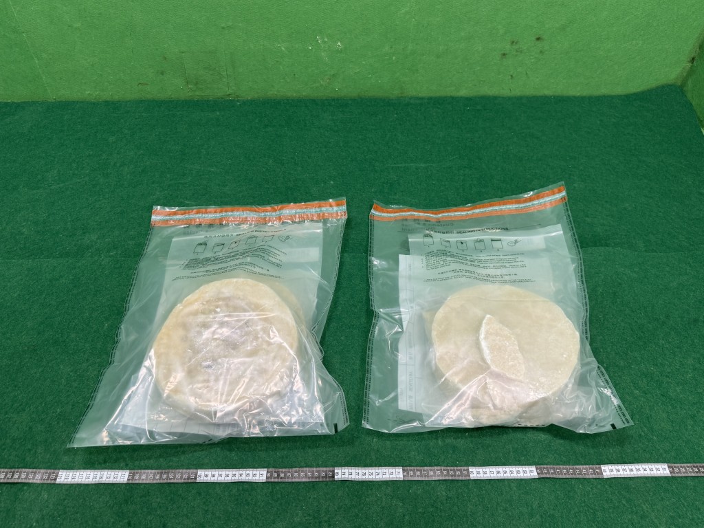 第二宗案件中檢獲的懷疑可卡因。 第二宗案件中檢獲的懷疑可卡因。