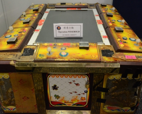 行动中检获超过440台赌博游戏机、23部积分增值机