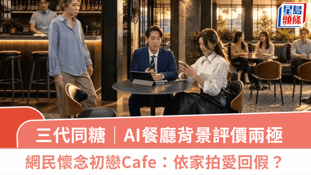 愛回家之三代同糖｜AI餐廳背景評價兩極  網民懷念初戀Cafe實景：依家拍愛回假？