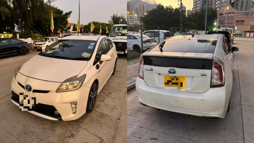 其中一部涉案車輛。警方圖片