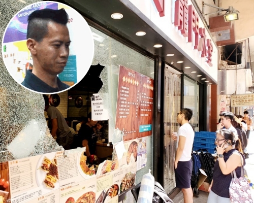 老闆指損失約10萬元。
