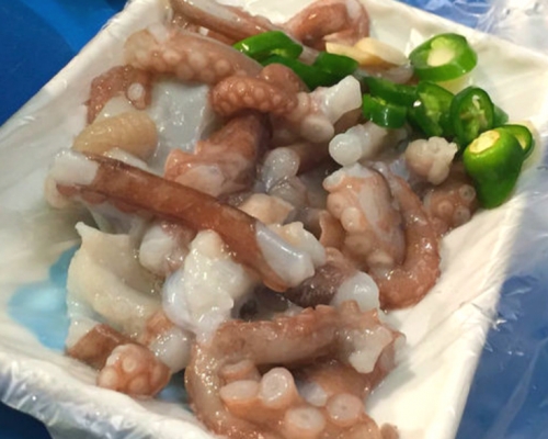 南韓特色的生八爪魚。網上圖片