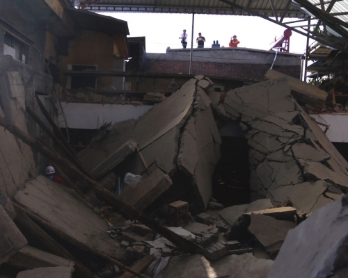 临汾襄汾在今年8月发生饭店倒塌事故。AP资料图片