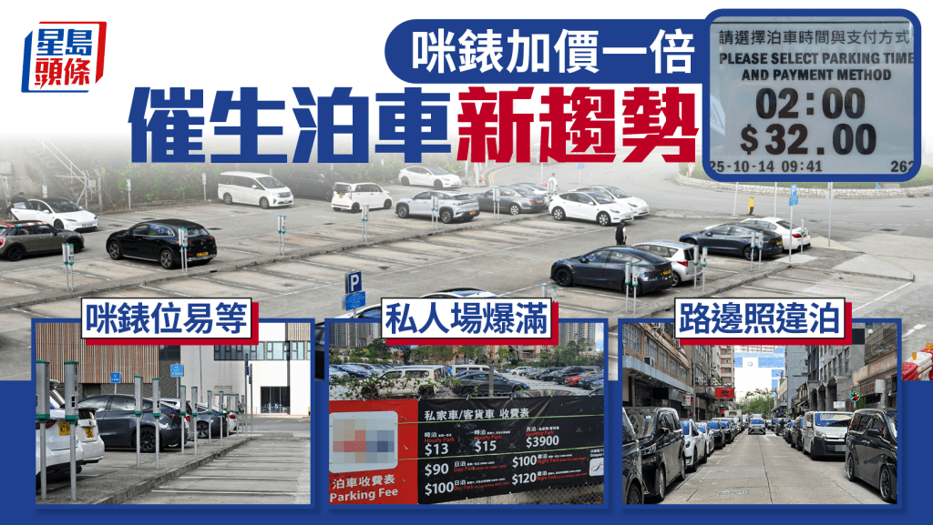 泊車新趨勢|咪錶加價後乏人問津 私營停車場生意旺 違泊依然嚴重
