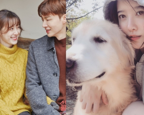 具惠善今早上載與愛犬的合照。網圖/IG圖片