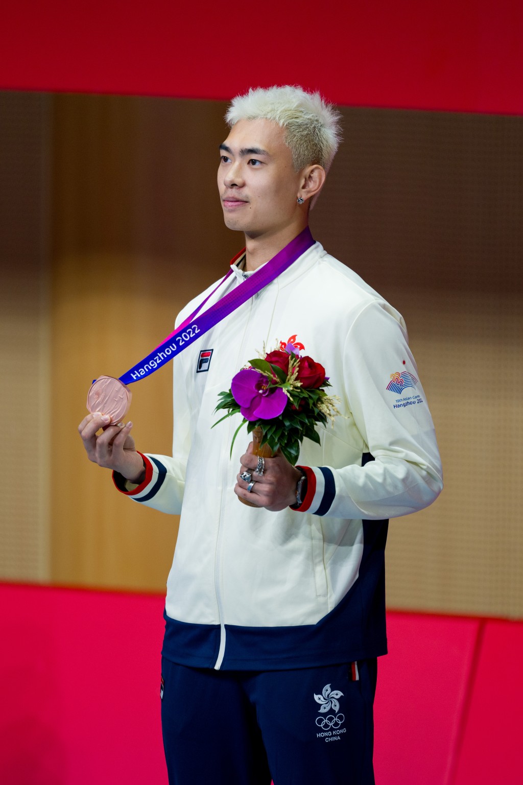何瑋桁昨在杭州亞運勇奪男子重劍銅牌。相片由港協暨奧委會提供 