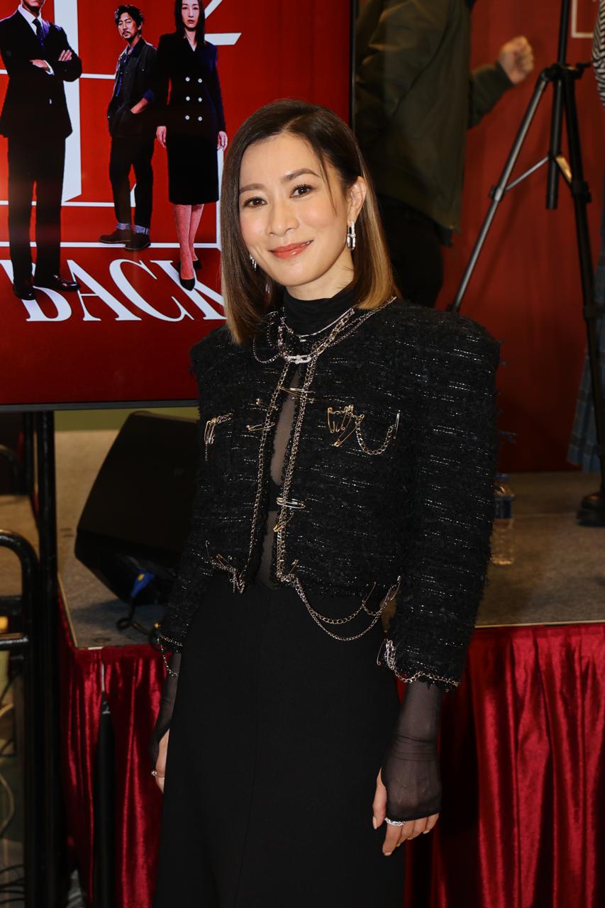 佘詩曼穿透視裝現身。 佘詩曼穿透視裝現身。