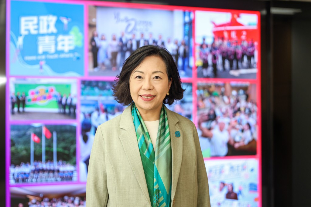 麥美娟表示,國安教育地區導師可深入社區不同的地方,向市民推廣國家安全的訊息。何家豪攝 麥美娟表示,國安教育地區導師可深入社區不同的地方,向市民推廣國家安全的訊息。何家豪攝