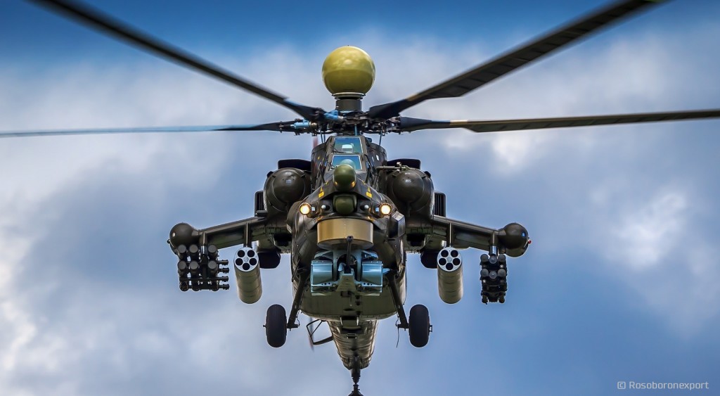 俄羅斯Mi-28攻擊直升機。