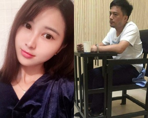 網紅陳巧豐(左)被前男友吳益棟(右)當街割喉致死。網圖