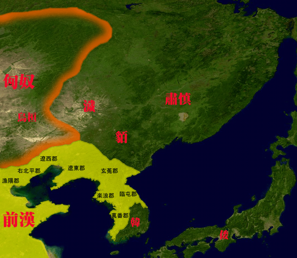 烏桓位於漢朝東北