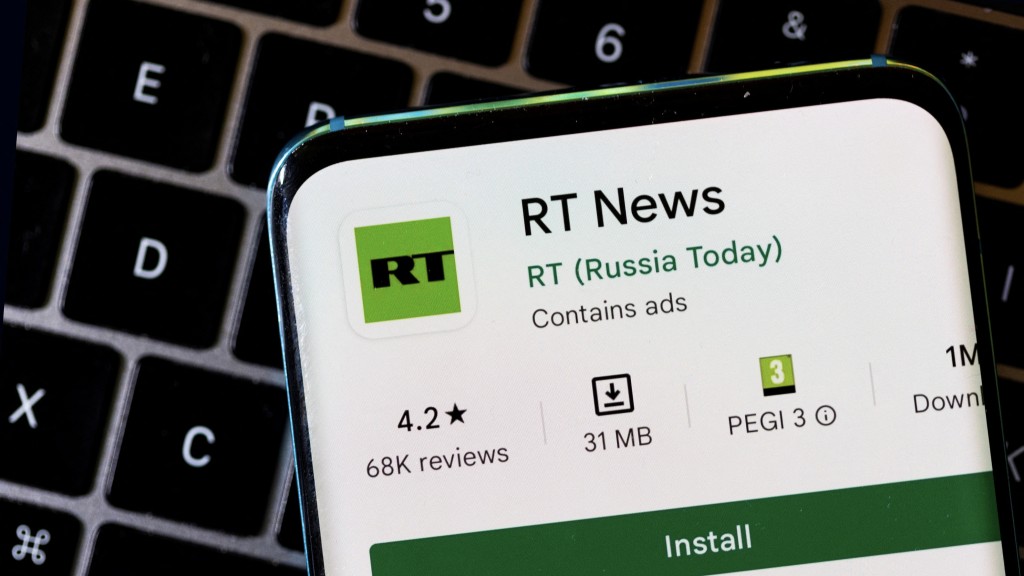 RT有自己的新聞App。 路透社