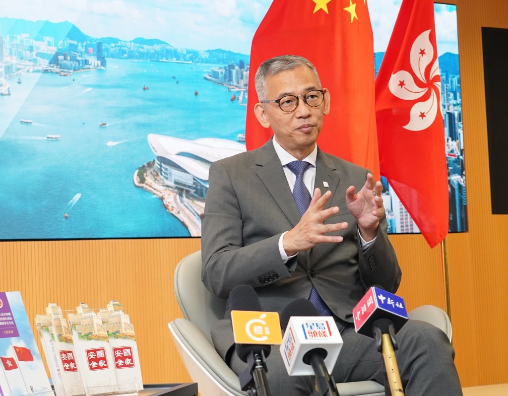 廉政專員胡英明表示,《香港國安法》實施後,本港整體廉潔程度維持高水平。葉偉豪攝 廉政專員胡英明表示,《香港國安法》實施後,本港整體廉潔程度維持高水平。葉偉豪攝