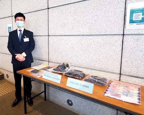 灣仔警區刑事支援隊偵緝督察黎焯楓。