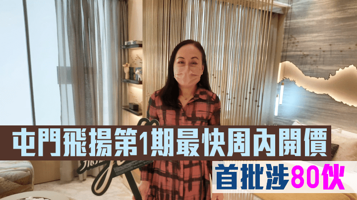 屯門飛揚第1期最快周內開價,首批涉80伙。
