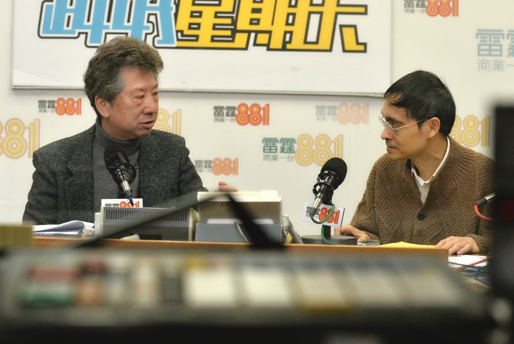 湯家驊質疑陳弘毅（右）抵受不了民意壓力。資料圖片