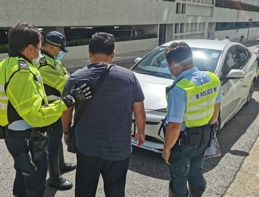 警方拘捕一名41歲姓陳男司機。警方提供