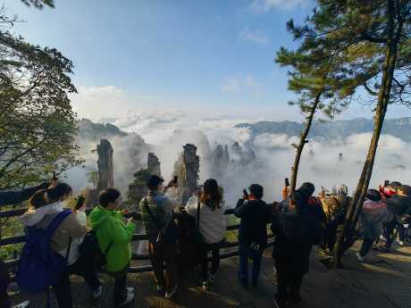 農曆新年期間港人對赴張家界、桂林、潮汕等地的高鐵團「需求旺盛」。